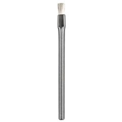 ★★★ Straight Dissipative Statig09 ESD-Safe Cleanroom Brush with 0.3125" dia. Stainless Steel Handle, 4.75" OAL