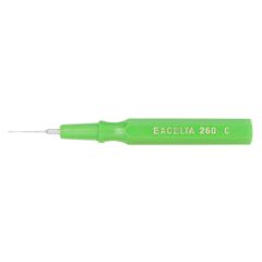 ★★★ Mini-Spatula with Green Plastic Handle & 0.020" Tip, 2.5" OAL