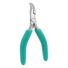 Excelta 2629 ★★ Small 60° Bent Nose Stainless Steel Pliers, 4.75" OAL