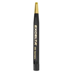 ★★ Straight Brass Refillable Scratch Brush with 0.375" dia. Plastic Handle, 4.75" OAL