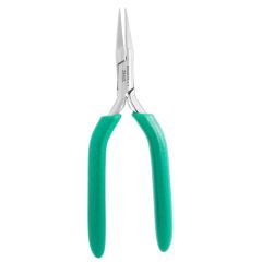 Excelta 2842L ★★ Medium Flat Nose Stainless Steel Pliers with Long Grips, 6" OAL