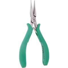 Excelta 2844D ★★ Medium Chain Nose Stainless Steel Pliers with Serrated Jaw & Molded Grips, 5.75" OAL