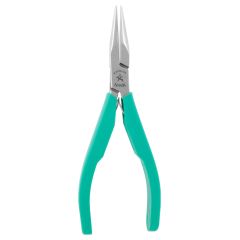 Excelta 2844SL ★★ Medium Chain Nose Stainless Steel Pliers with TealShield™ Molded Grip, 5.75" OAL