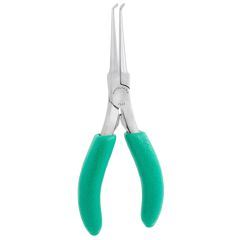 Excelta 2904  ★★ Large 90° Bent Nose Stainless Steel Pliers with Smooth Jaw & Cushioned Handles, 5.75" OAL
