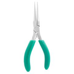 Excelta 2905  ★★ Large Needle Nose Stainless Steel Pliers with Smooth Jaw & Cushioned Handles, 5.75" OAL