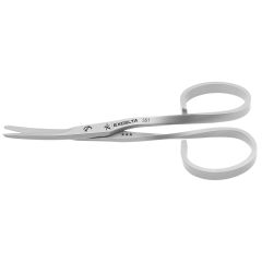 Excelta 351 ★★★ Medical-Grade Scissors with Straight Rounded, Fine Blunt Safety Blades, 3.777" OAL