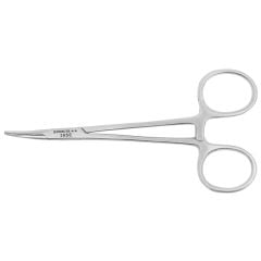 Excelta 36-SE ★★ Cleanroom-Safe Locking Hemostat with 25° Curved, Serrated Jaw, 5.0" OAL 