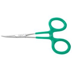 Excelta 36PH ★★ Locking Hemostat with Vinyl Coated Handles & 25° Curved, Serrated Jaw, 5.0" OAL 
