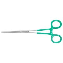 Excelta 39PH ★★ Locking Hemostat with Vinyl Coated Handles & Straight, Serrated Jaw, 8.0" OAL