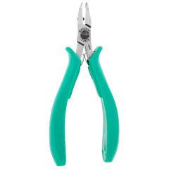Excelta 7282E Specialty Medium 40° Tapered Head Optimum Flush Carbon Steel Cutter with Molded Grip Handles, 5" OAL