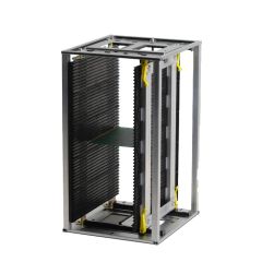 Plastic Magazine Rack with Gear Adjustment with 50 Slots for 50-250mm Boards