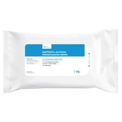 FG Clean Wipes 6-LS7030VS-99L-K20 Sterile Presaturated Polyester Knit Cleanroom Wipes, 70% IPA, 9" x 9"