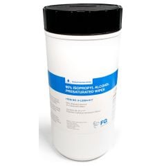 FG Clean Wipes 6-LS964-917 Presaturated Hydroentangled Polycellulose Cleanroom Wipes, 96% IPA, 9" x 17"