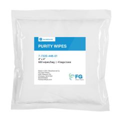 FG Clean Wipes 7-7220-66B-00 Purity Laundered Polyester Knit Cleanroom Wipers, 6" x 6"
