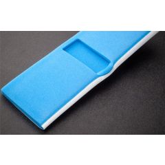 Foamtec FS505-B1 UltraMOP™ Polyurethane Foam Mop Head with Polyester Wrapped Lamination, 5" x 16"