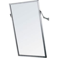 CleanPro™ Wall Mounted Cleanroom Mirror with Adjustable Tilt, 18" x 30"