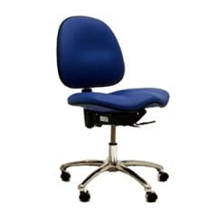 Gibo/Kodama E7000ATF Stamina Fabric ESD Chair with Saddle Seat