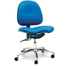Gibo/Kodama CE7000ATV Stamina Vinyl Class 100 Cleanroom ESD Chair with Saddle Seat