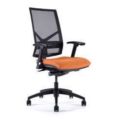 Gibo/Kodama ZE40BCS Zeta Series Mesh Desk Height Office Chair with Black Nylon Base, Fabric