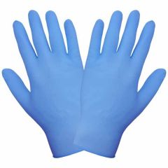 Powder-Free Disposable 4 Mil Nitrile Industrial-Grade Gloves, Blue