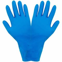 Global Glove 805PF Powder-Free Disposable 8 Mil Nitrile Industrial-Grade Gloves, Blue
