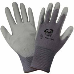 Polyurethane Palm Coated 13-Gauge Nylon Gloves, Gray