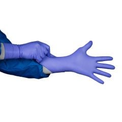 Hourglass 8750 HandPRO® 8 Mil Heavy-Duty Nitrile Powder-Free Cleanroom Gloves, Blue, 12"