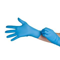 Hourglass HandPRO® AirSoft900™ 5 Mil Nitrile Exam Gloves, Textured, Blue, 9"