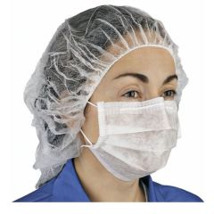 Hourglass FM2ESB143-21 Disposable 2-Ply Cleanroom Face Mask, White, Medium/Large (Case of 40 Bags, 50 per Bag)