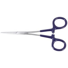 eal-tek NH37.BL.B Stainless Steel Scissors with Serrated Jaws, Locking Hemostats, and Blue Vinyl-Coated Handles