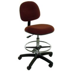Industrial Seating Series 45 Bench Height Chair with Black Nylon Base, Fabric