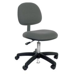 Industrial Seating Series 45 Desk Height ESD Chair with Black Nylon Base, Conductive Fabric