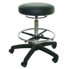 Industrial Seating Series 65 Bench Height Stool with Black Nylon Base, Vinyl 