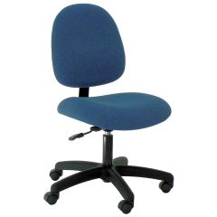PL10-F Bench Height Chair with Low Back & Black Nylon Base, Fabric  