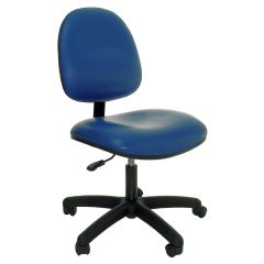 Industrial Seating Series 10 Desk Height Chair with Black Nylon Base, Vinyl
