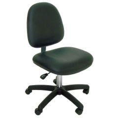 Industrial Seating Series 10 Desk Height ESD Chair with Black Nylon Base, Dissipative Vinyl