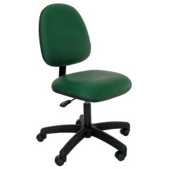 Industrial Seating Series 20S Desk Height Chair with Small Waterfall Seat & Black Nylon Base, Vinyl 