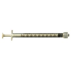 Jensen Global JG1CC-LL-100 Luer Lock Calibrated Manual Asembled Syringe, 1cc (Bag of 100)