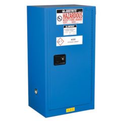 Justrite 861528 Sure-Grip® EX Compac Hazardous Material Storage Cabinet with 1 Self-Closing Door, 18" x 23.25" x 44"