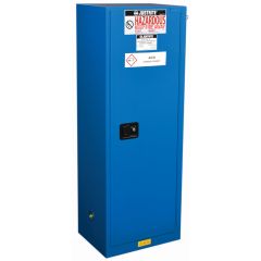 Justrite 862228 Sure-Grip® EX Slimline Hazardous Material Safety Cabinet with 1 Self-Closing Door, 18" x 23.25" x 65"