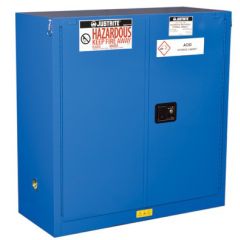 Justrite 863028 Sure-Grip® EX Hazardous Material Safety Cabinet with 2 Self-Closing Doors, 18" x 43" x 44"