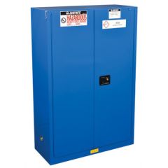 Justrite 864528 Sure-Grip® EX Hazardous Material Safety Cabinet with 2 Self-Closing Doors, 18" x 43" x 65"