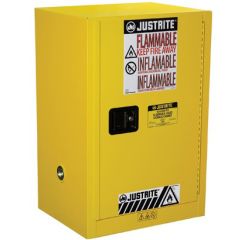 Justrite 891200 Sure-Grip® EX Compac Flammables Safety Cabinet with 1 Door, 18" x 23.25" x 35"