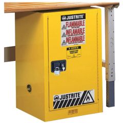 Justrite 891220 Sure-Grip® EX Compac Flammables Safety Cabinet with 1 Self-Closing Door, 18" x 23.25" x 35"