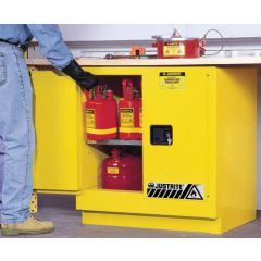 Justrite 892300 Sure-Grip® EX Under-Counter Flammables Safety Cabinet with 2 Doors, 22" x 35" x 35"