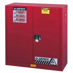 Justrite 893031 Sure-Grip® EX Class III Combustibles Safety Cabinet with 2 Self-Closing Doors, 18" x 43" x 44"