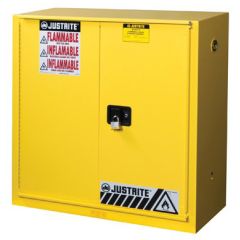 Justrite 893080 Sure-Grip® EX Flammables Safety Cabinet with 1 Self-Closing Sliding Door, 18" x 43" x 44"