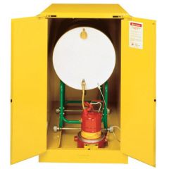 Justrite 899320 Sure-Grip® EX Horizontal Drum Safety Cabinet with 2 Self-Closing Doors, 48" x 30" x 50"