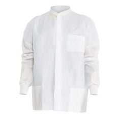 Kimtech™ A8 Certified Disposable Waist-Length Lab Coats with Extra Protection & 3 Pockets, White