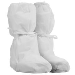 Kimtech™ A5 Sterile Boot Covers with Grasp Ties & Vinyl Edge, White
